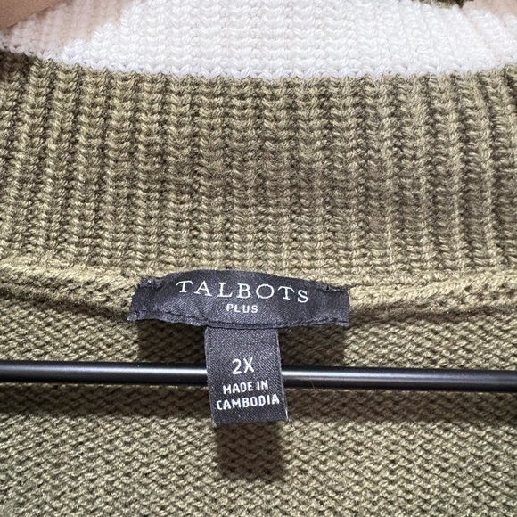 Talbots Plus 1/4 Zip Sleeveless Sweater - Picture 4 of 5